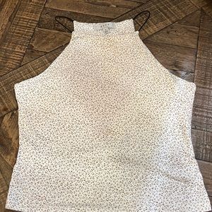 Tan and White Leopard Tank